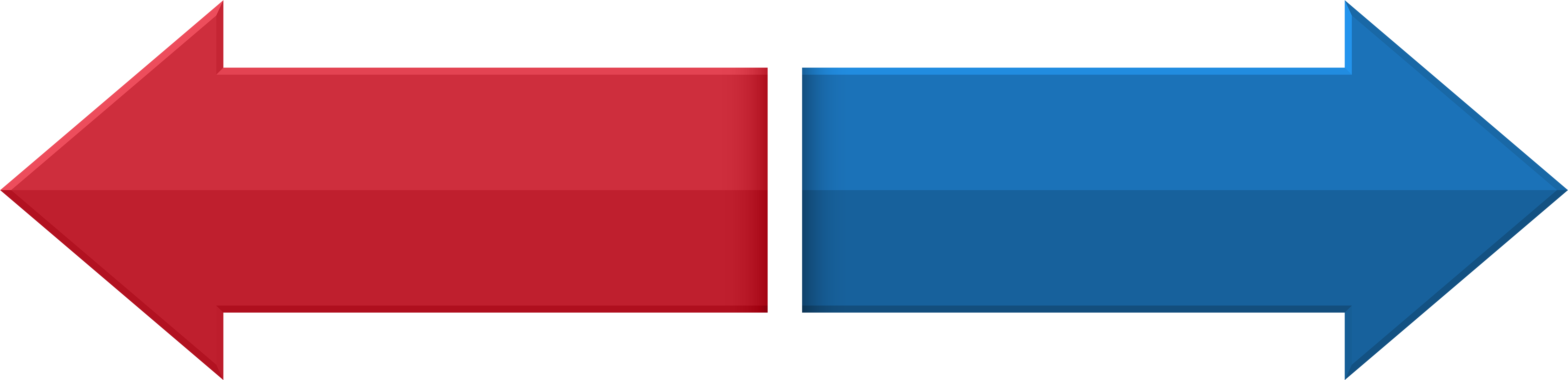 Red And Blue Arrow (8000x2045), Png Download
