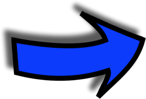 Blue Arrow (470x320), Png Download