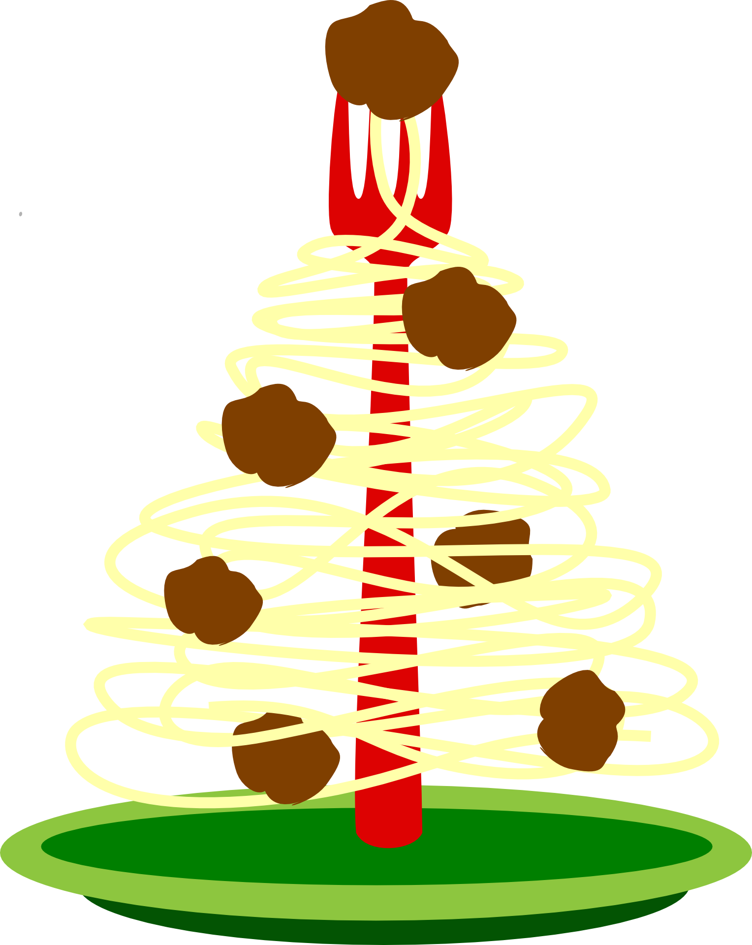 Spaghetti And Meatballs Christmas (474x596), Png Download