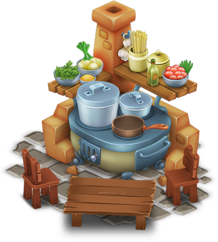 Spaghetti Clipart Kitchen Staff - Hay Day Production Building (847x847), Png Download