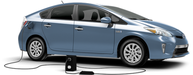 Toyota Hybrid Cars 2015 Plug In Prius - Toyota Hybrid Car Png (642x346), Png Download
