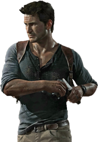 Nathan Drake - Uncharted Png (410x600), Png Download