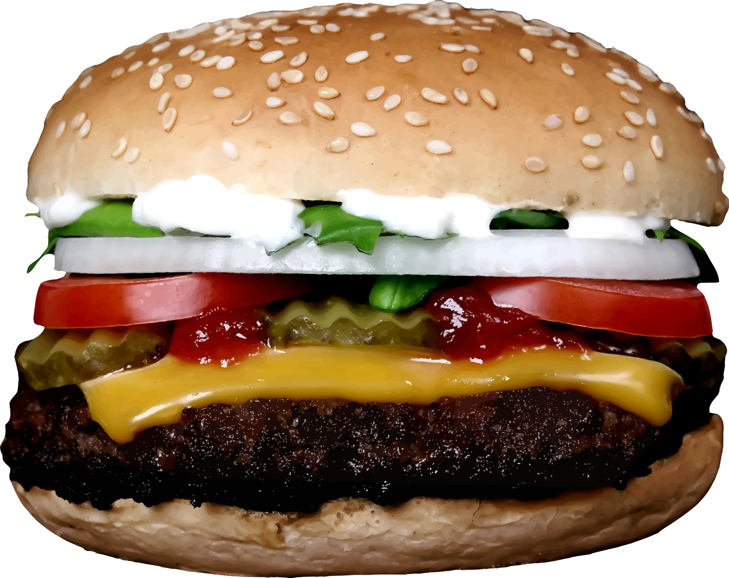 Hamburger Veggie Burger Mcdonald's Big Mac Cheeseburger - Keto Fast Food Hacks (947x750), Png Download