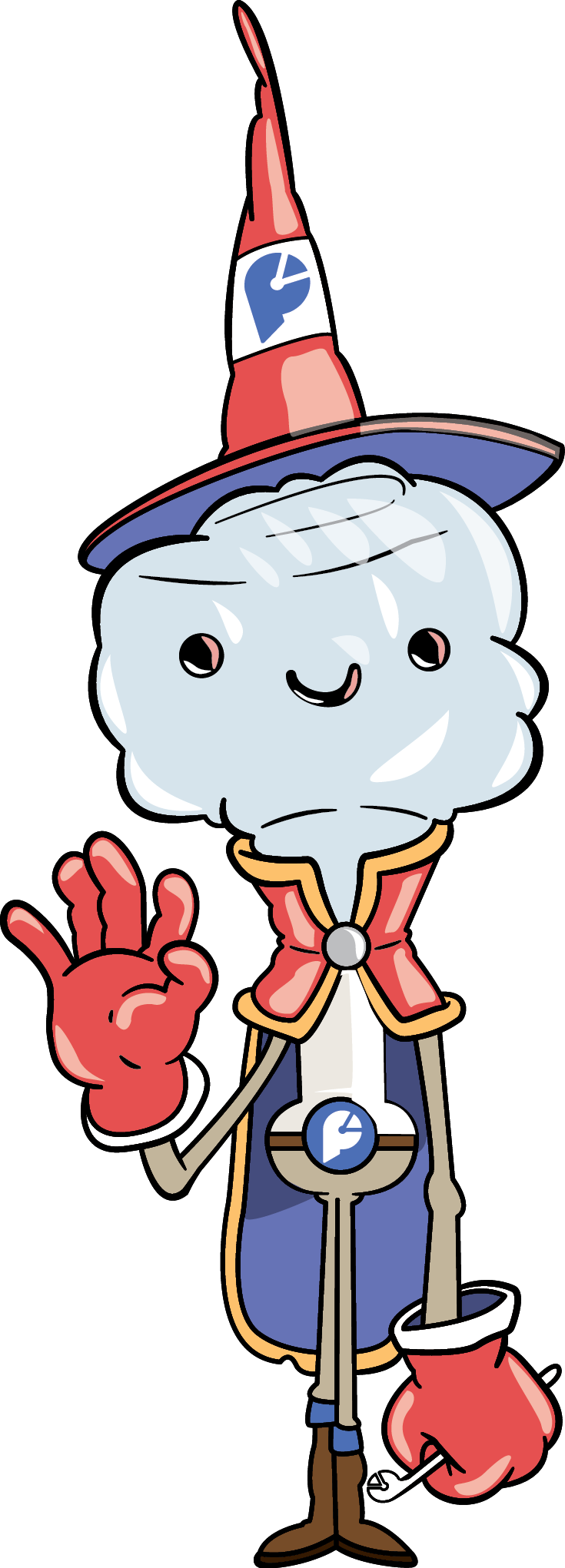 Mascota03 - Cartoon (735x2041), Png Download