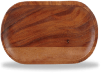 Churchill Alchemy Oval Acacia Wood Buffet Plate 15cm (600x600), Png Download