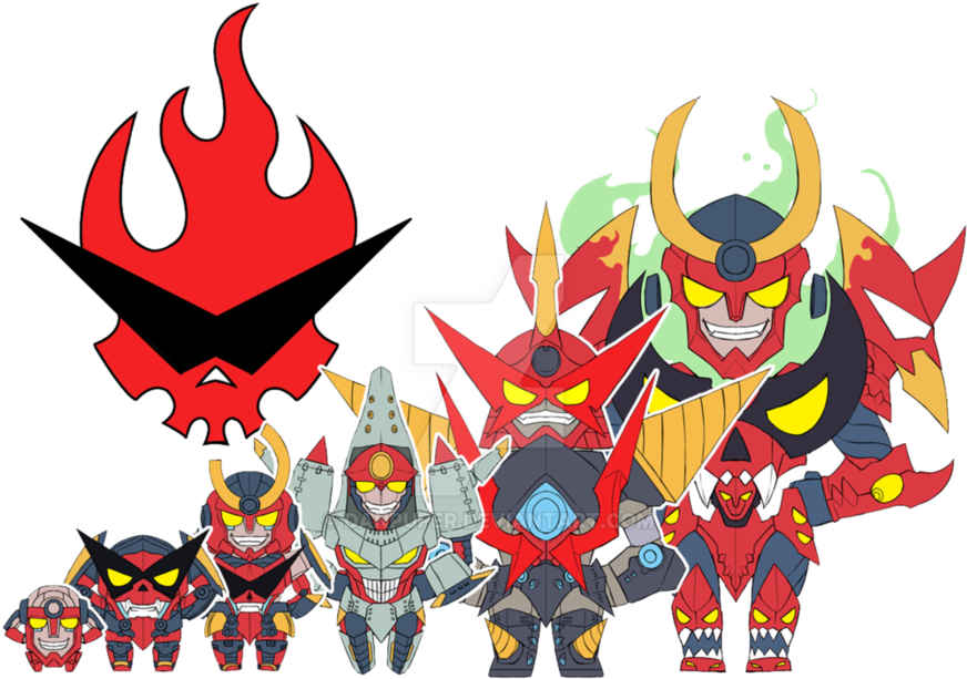 Tengen Toppa Gurren Lagann By Danpuper Anime Character - Tengen Toppa Gurren Lagann Logo (894x894), Png Download