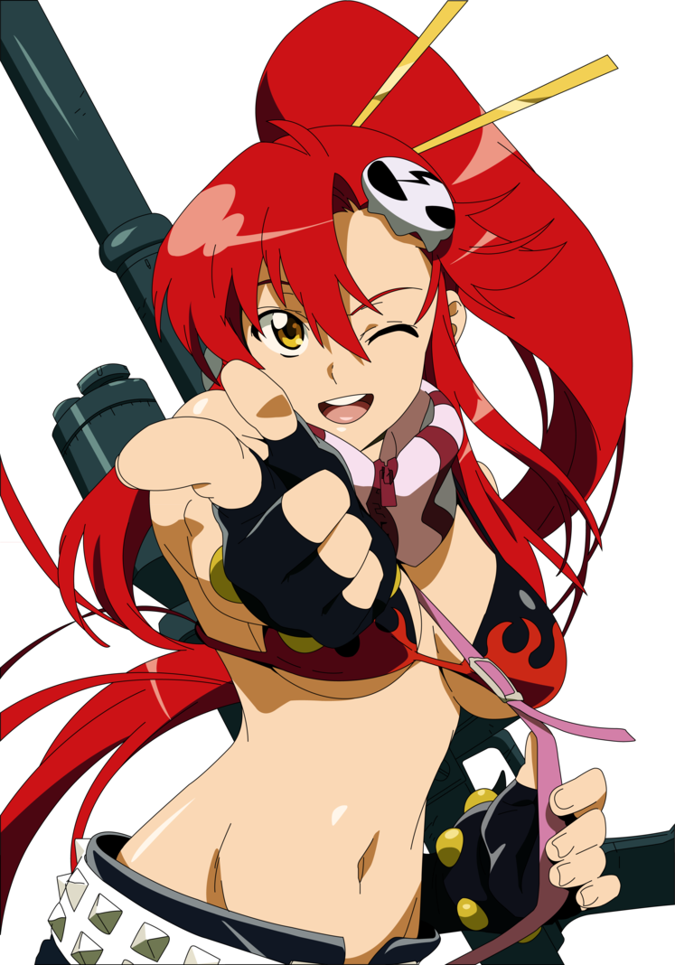Series, Tengen Toppa Gurren Lagann - Yoko Littner (747x1068), Png Download