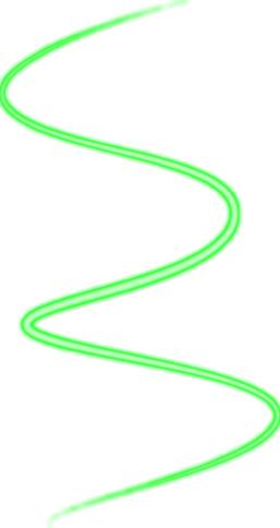 Green Glowing Swirl By - Colorfulness (257x484), Png Download