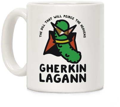 Gherkin Lagann Coffee Mug - Gurren Lagann Shirt (484x484), Png Download