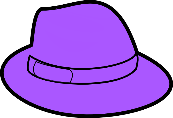 Purple Winter Hat Png Clip Art Imageu200b - Purple Fedora Clip Art (600x410), Png Download