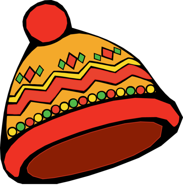 Clip Art Winter Hat - Winter Cap Clipart (639x652), Png Download