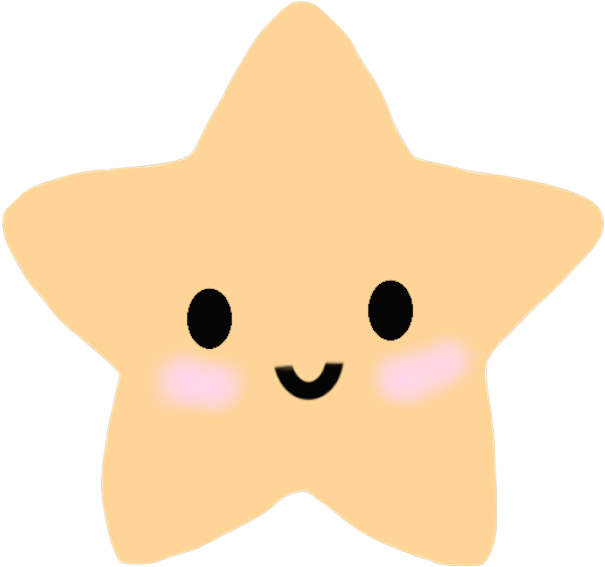 Orange Star Icon Diamond Icon - Cute Star (654x604), Png Download