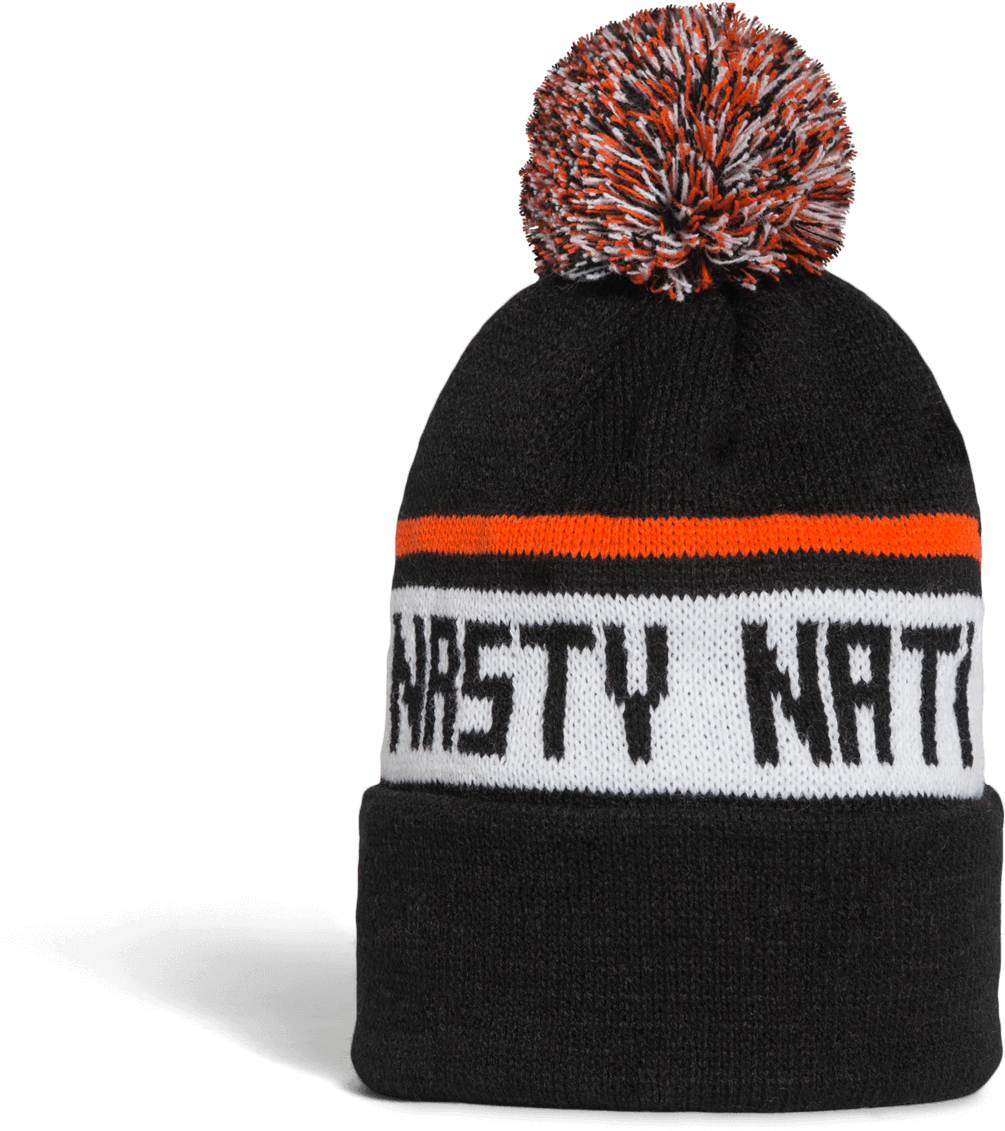 Nasty Nati Winter Hat 05470172956 Black Flat V=1508941367 - Beanie (2000x2000), Png Download