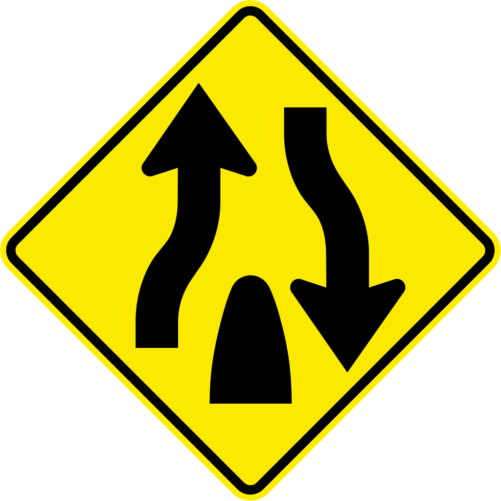 Jamaica Road Sign W30-2 - Us Signs Road (1024x1024), Png Download