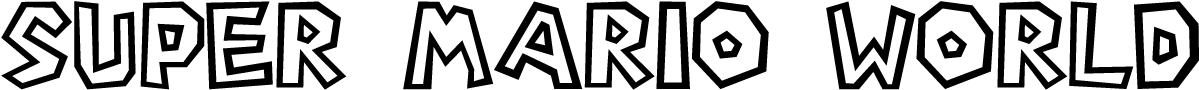 Super Mario World (1200x300), Png Download