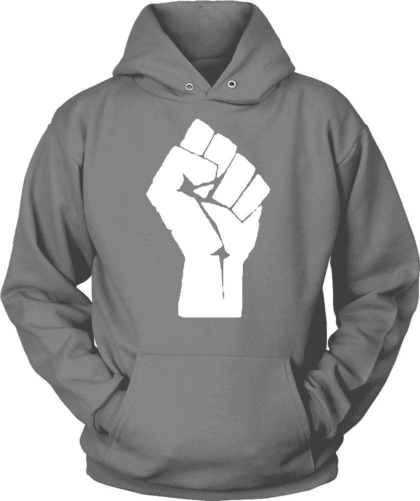 Black Power Fist Hoodie - Kings R Born In May (1000x1000), Png Download