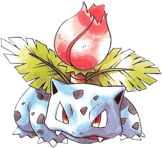 • Pokemon Nintendo Venusaur Bulbasaur Ken Sugimori - Pokemon Ivysaur (350x350), Png Download