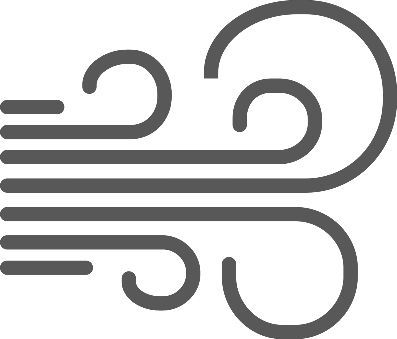 Catoon Wind - Wind Swirl Clipart (1390x1189), Png Download