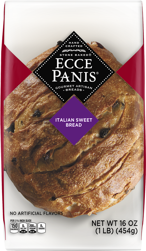 Ecce Panis Italian Sweet Bread 16 Oz. Pack (1000x1000), Png Download