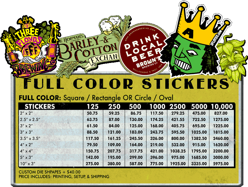 Sticker Pricing - Three Floyds Brewing Cool Beer Logo Huge Giant Print (850x634), Png Download