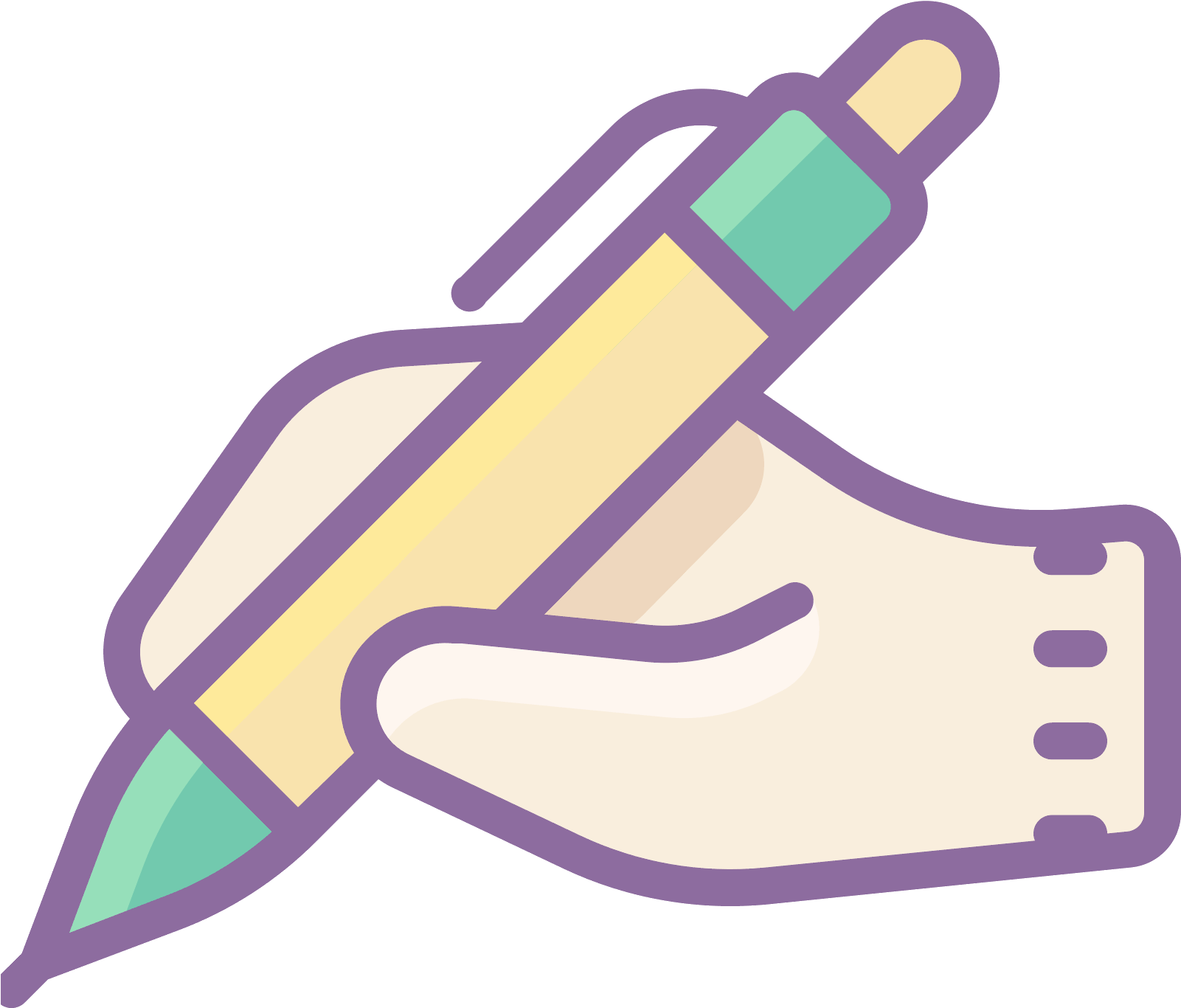 Hand With Pen Icon - Handwriting Icon Png (1600x1600), Png Download