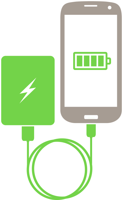 Power Bank Portable Charging With Battery Pack - Charging Battery (422x686), Png Download