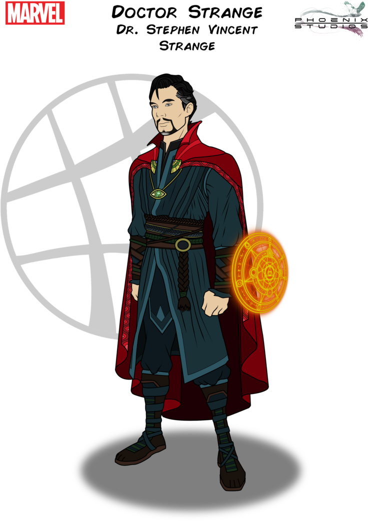 By Kyle A Mcdonald On Deviantart Kyleamcdonald - Doctor Strange Cartoon Character (751x1063), Png Download
