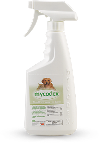Vpl Mycodex All In One Flea And Tick Spray - 16oz (400x500), Png Download
