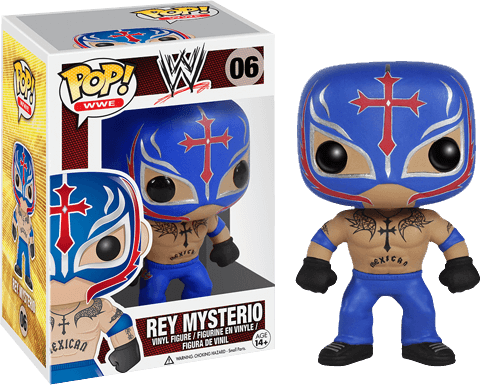 Rey Mysterio Pop Vinyl Figure - Rey Mysterio Funko Pop (480x385), Png Download
