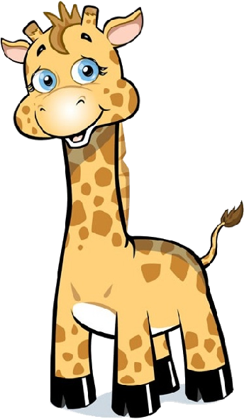 Giraffe Clip Art - Cartoon Giraffes Clip Art (600x600), Png Download