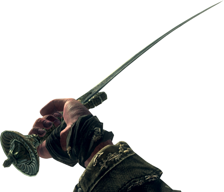 Cod Bo2 Sword (772x662), Png Download