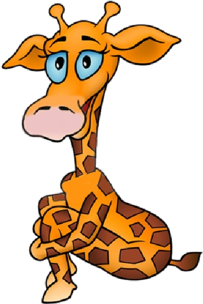 Cartoon Giraffe Clip Art Pictures Photo Background - Cute Cartoon Giraffe (600x600), Png Download