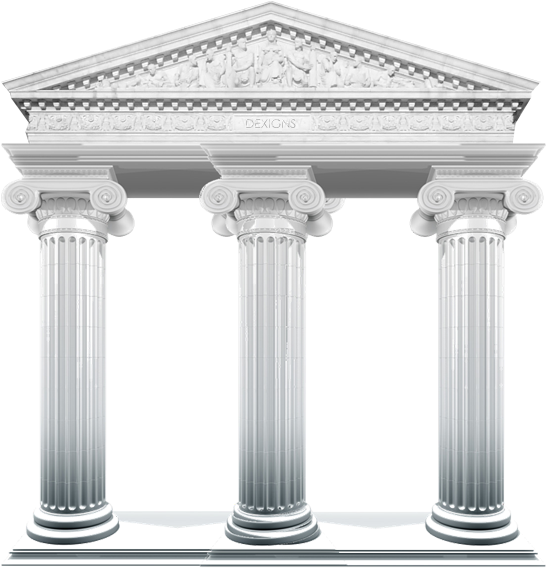 Pillars - United States Supreme Court Building (560x570), Png Download