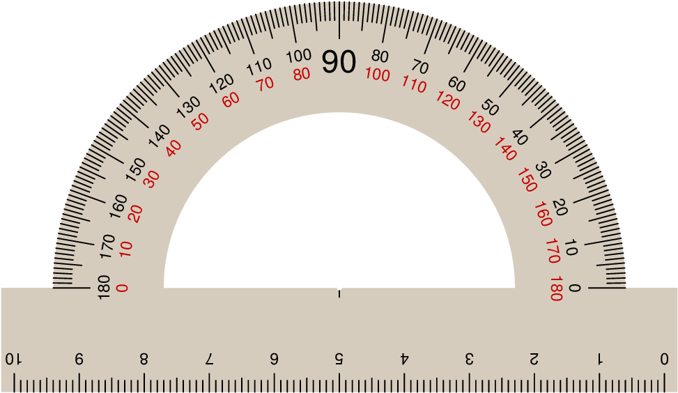 Enter Image Description Here - Protractor (1073x655), Png Download
