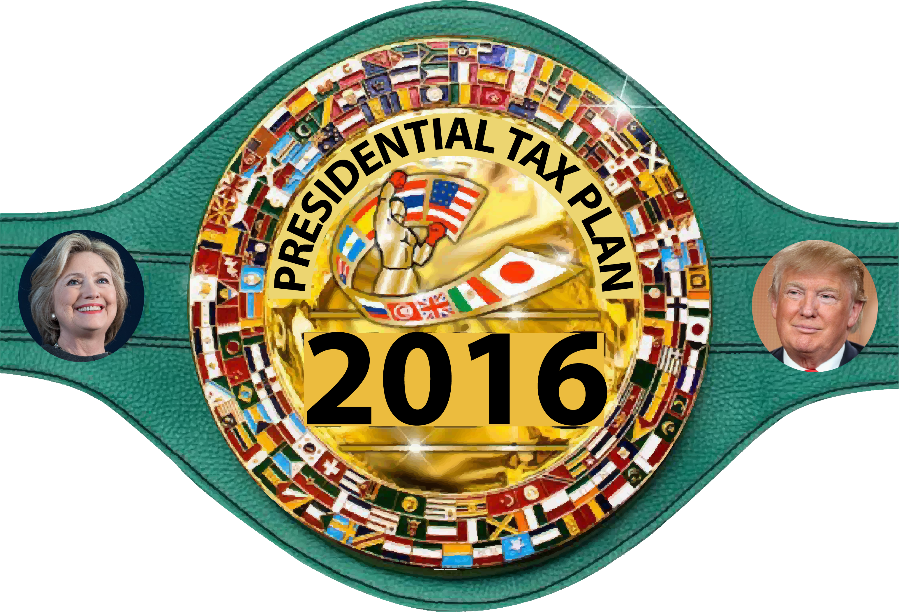 Presidential Tax Plan Boxing Belt - Wbc Belt (3086x2101), Png Download
