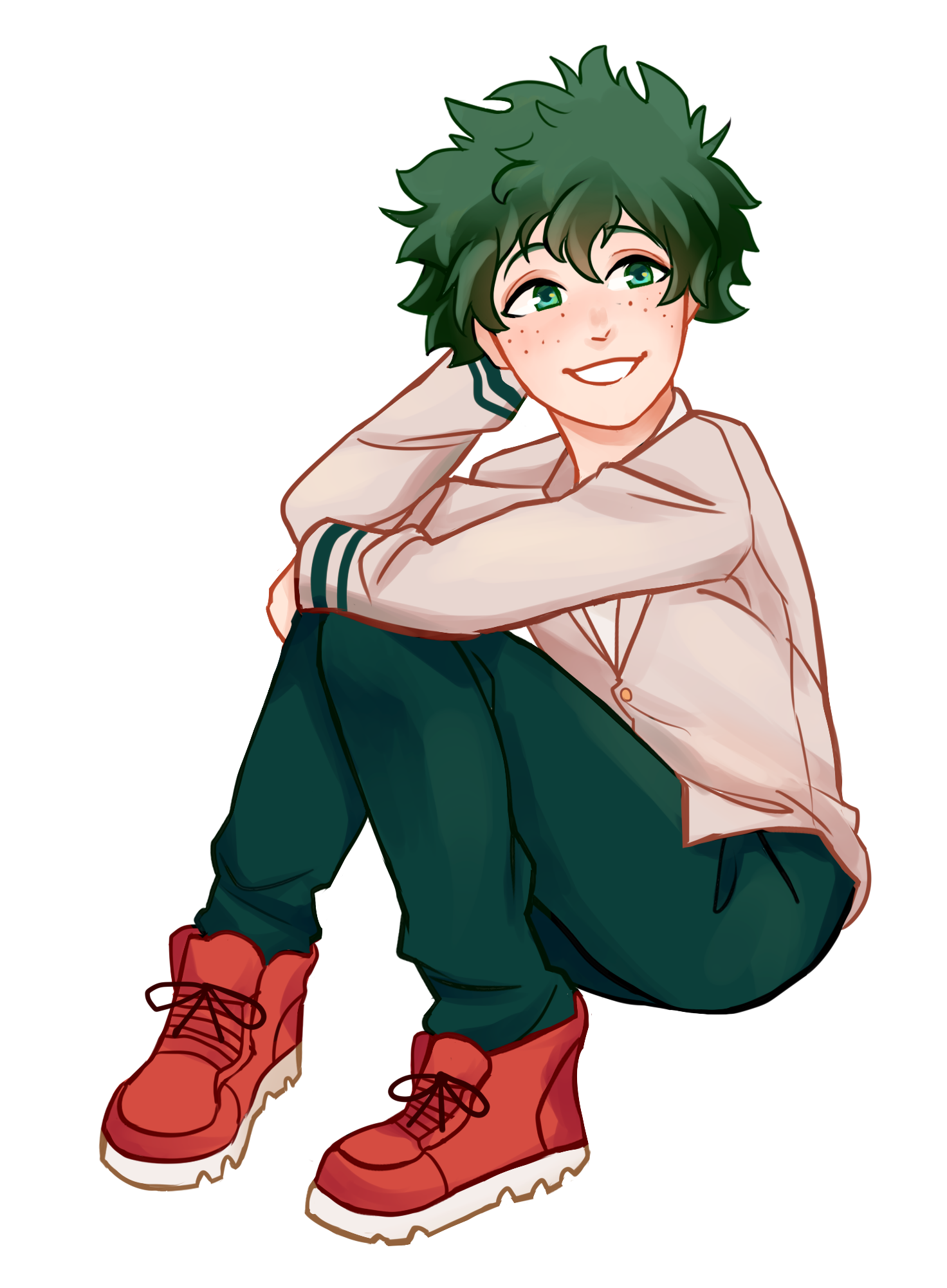 Deku Here I'm A Hero In Training From Yuuei Class 1 - Deku Transparent (1669x2000), Png Download