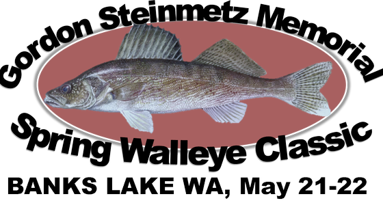 Banks Lake Walleye Tournament - Fish Fabric - Walleye On Slate - Blue Custom Fabric (560x300), Png Download