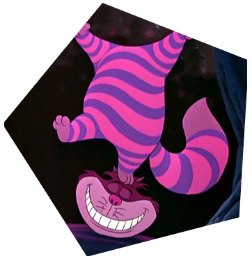 Cheshire Cat - Cheshire Cat Stand On Head (362x375), Png Download
