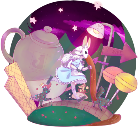 Cheshire Cat Headpiece Adult (500x483), Png Download