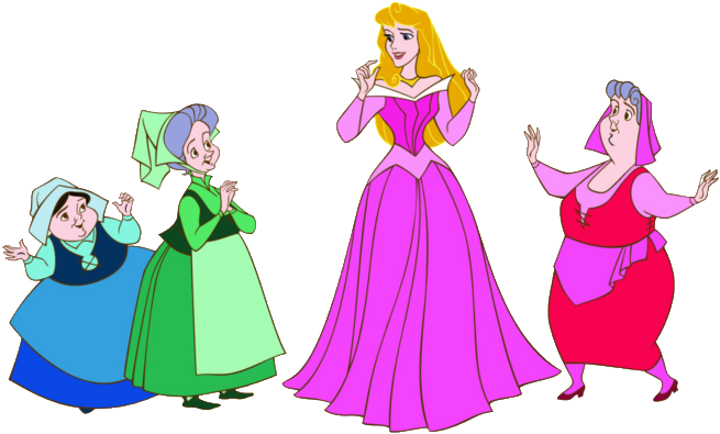 Disney - Flora Fairy Godmother (799x666), Png Download