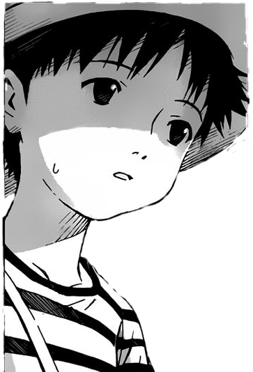 A Little Transparent Shinji Ikari From The Manga - Shinji Ikari Manga Transparent (363x534), Png Download