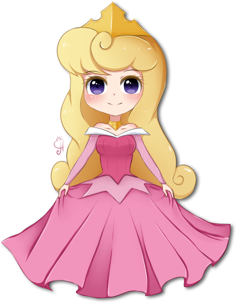 Sleeping Beauty Transparent - Chibi Disney Princess Aurora (1024x1208), Png Download