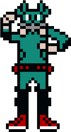 Deku - Pixel Art (320x520), Png Download