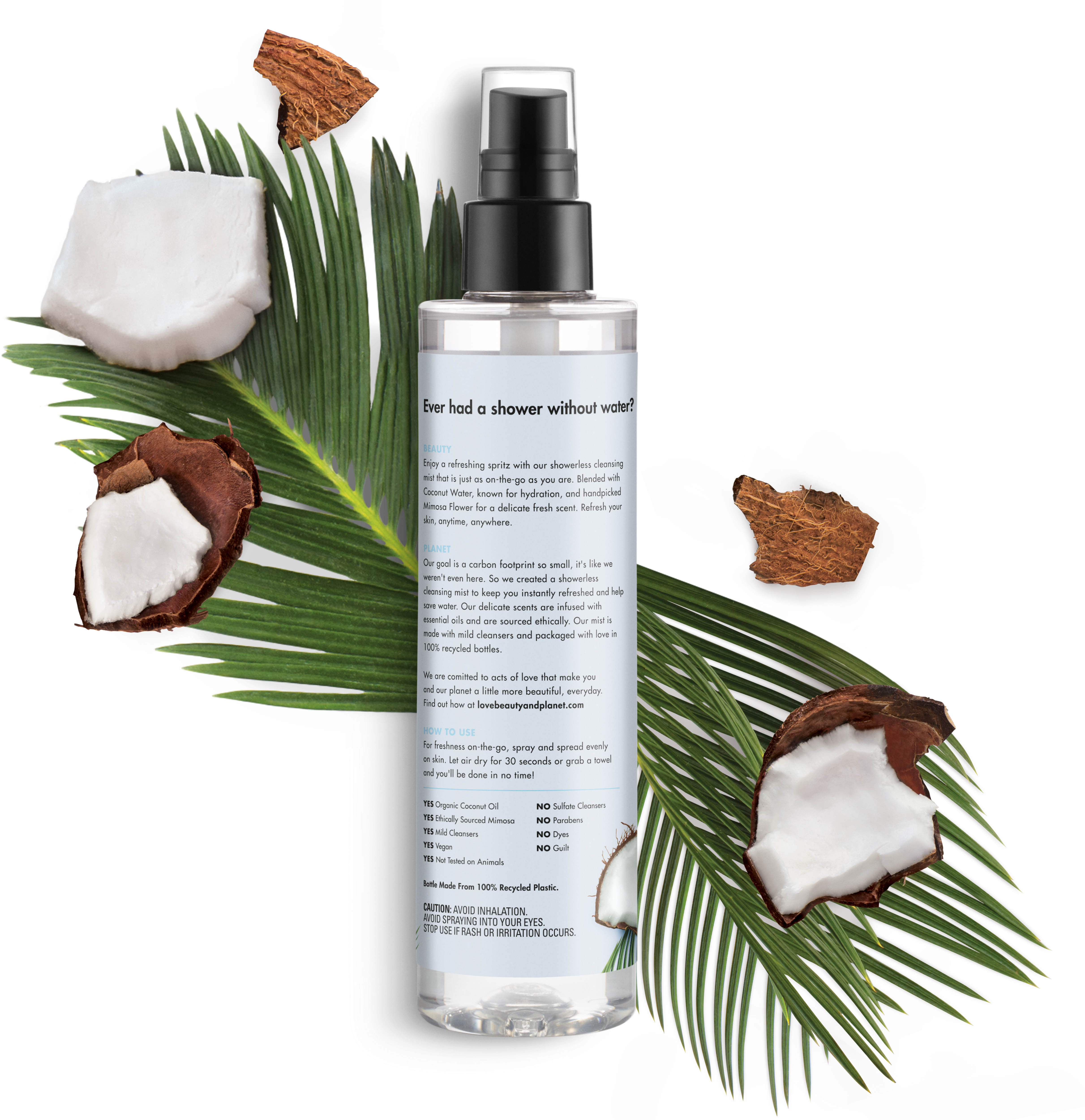 Love Beauty And Planet Coconut Water & Mimosa Flower (5000x5000), Png Download