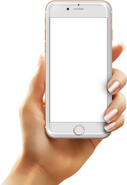 Now Available For Ios - Phone Holding Hand Png (490x702), Png Download