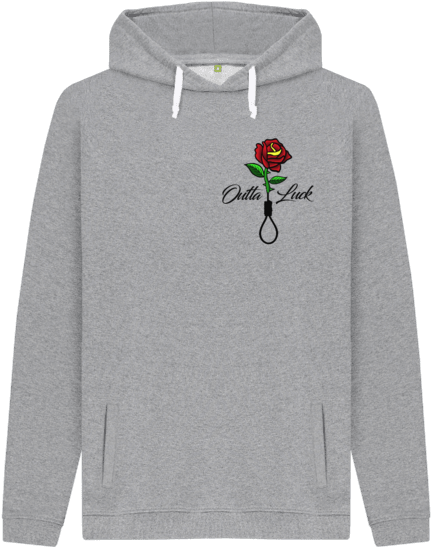 Light Heather Dead Rose Hoodie - Hoodie (640x674), Png Download