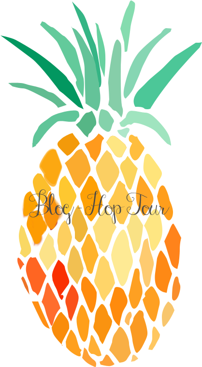 Blog Hop Tour - Abacaxi Png (736x1040), Png Download