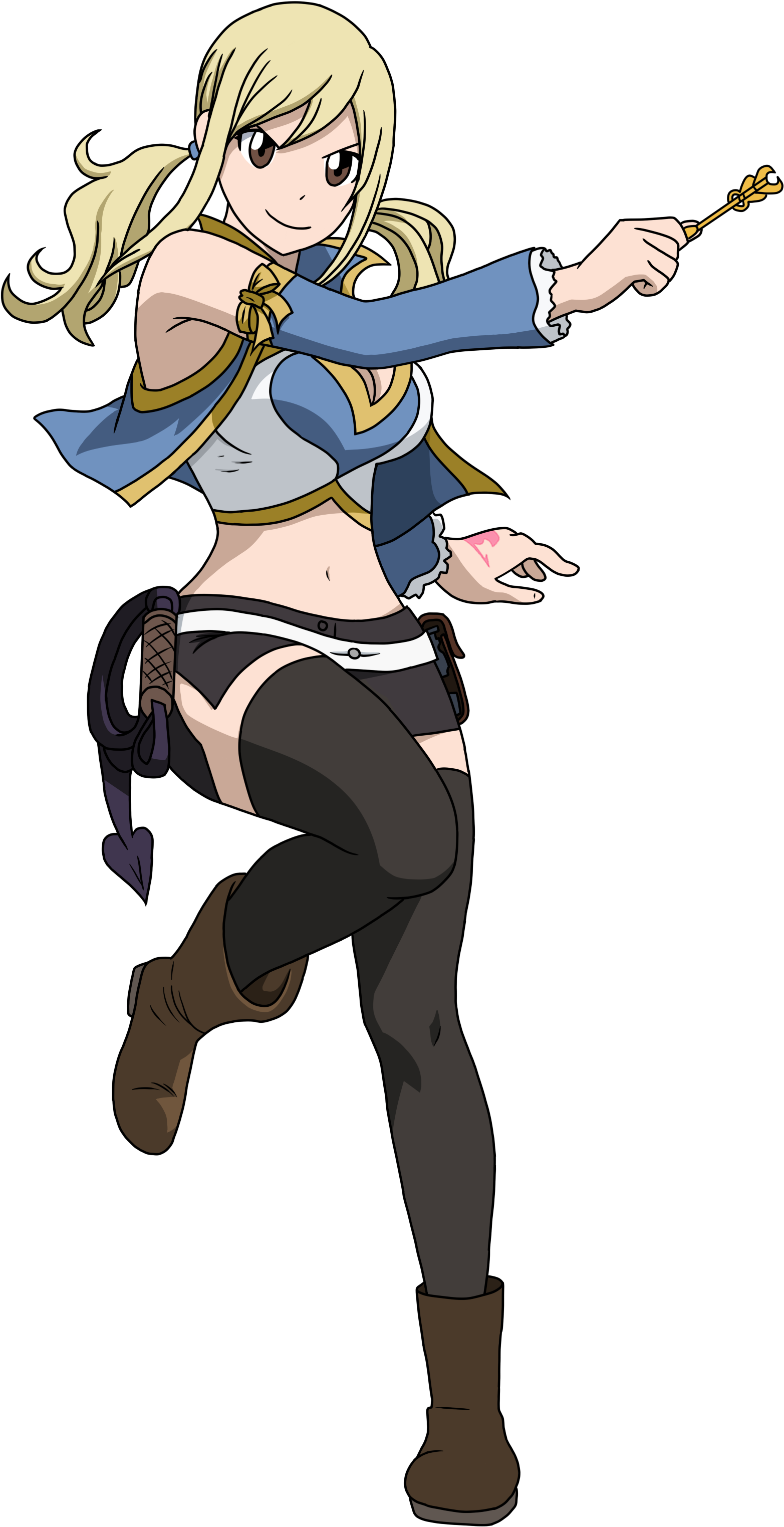 Lucy Heartfilia - Lucy Heartfilia Drawing Full Body (1736x3232), Png Download