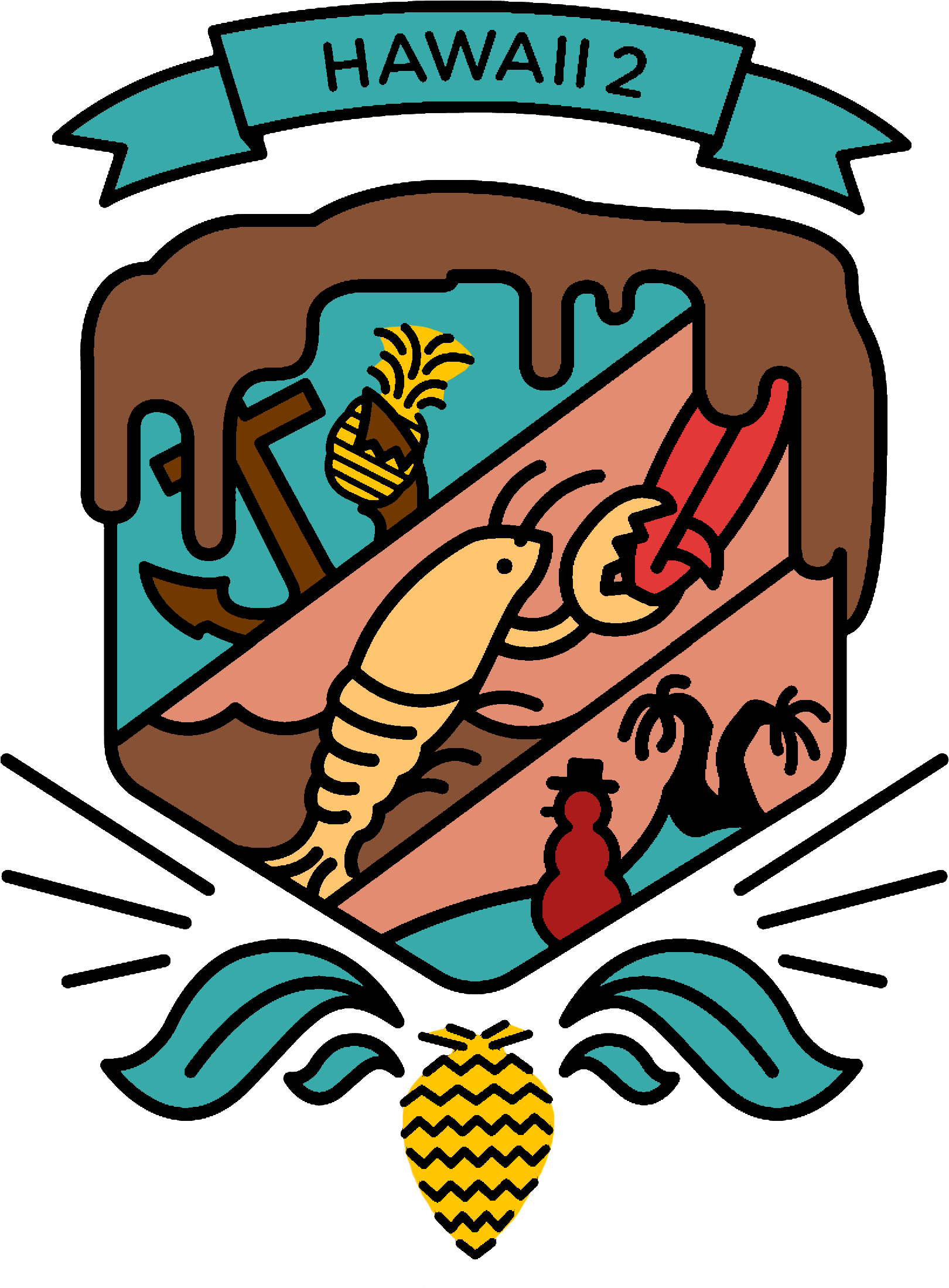 General Discussion[general] Hawaii 2 Flag - Cards Against Humanity Wombo Combo (1689x2303), Png Download