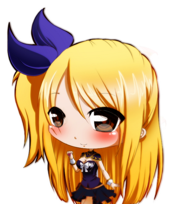 Lucy Heartfilia - Cartoon (400x400), Png Download
